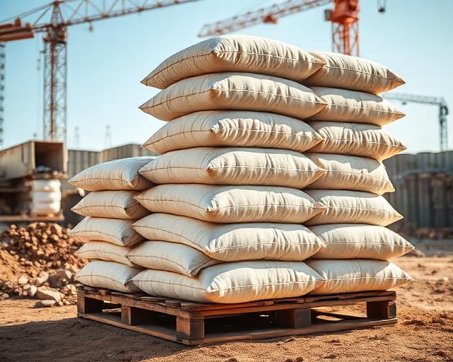Beton en Cement bouwmaterialen assortiment